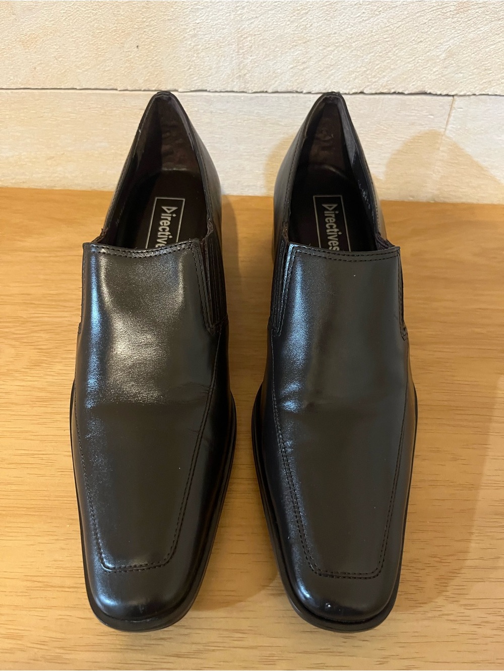 Brazilian Leather Vinatage Men's Black Leather Slip-On Dress Shoes